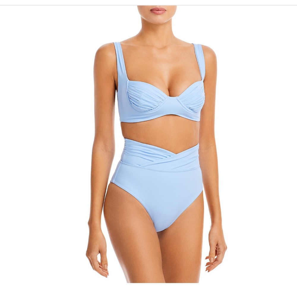 Elegant Light Blue Women's Bikini Set